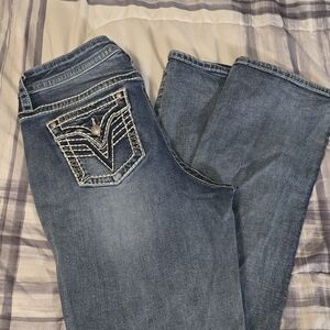 Vigoss Women's Boot Cut Jeans - Classic Blue